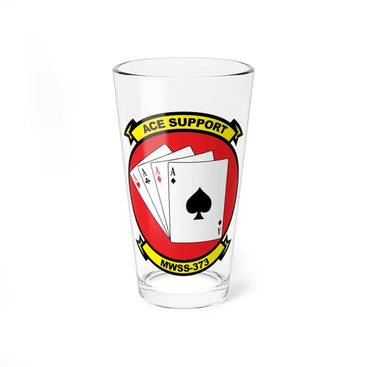 MWSS 373 Ace Support (USMC) Pint Glass 16oz 16oz - Go Mug Yourself