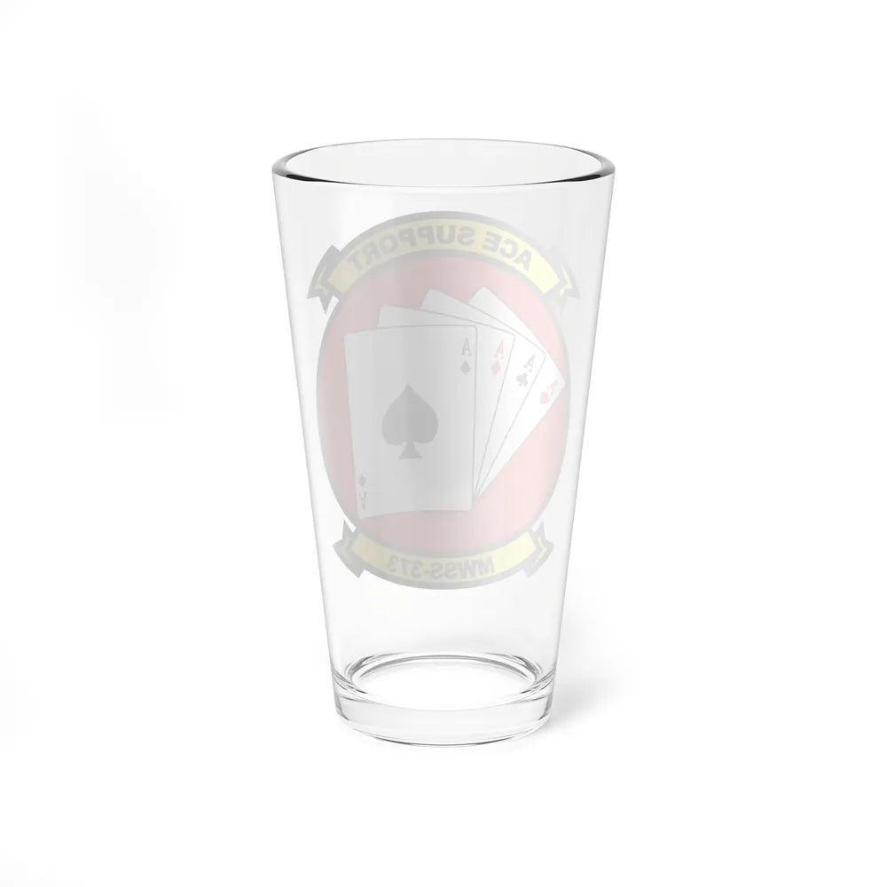 MWSS 373 Ace Support (USMC) Pint Glass 16oz-Go Mug Yourself