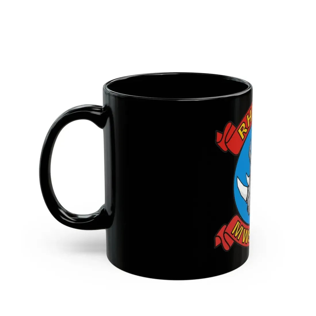 MWSS 374 Rhinos (USMC) Black Coffee Mug - Go Mug Yourself
