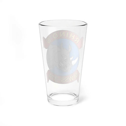 MWSS 374 Rhinos (USMC) Pint Glass 16oz-Go Mug Yourself