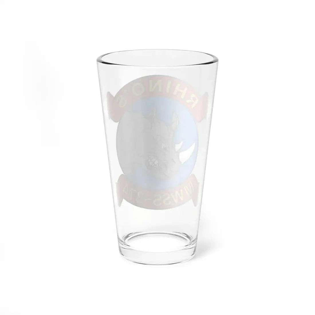 MWSS 374 Rhinos (USMC) Pint Glass 16oz - Go Mug Yourself