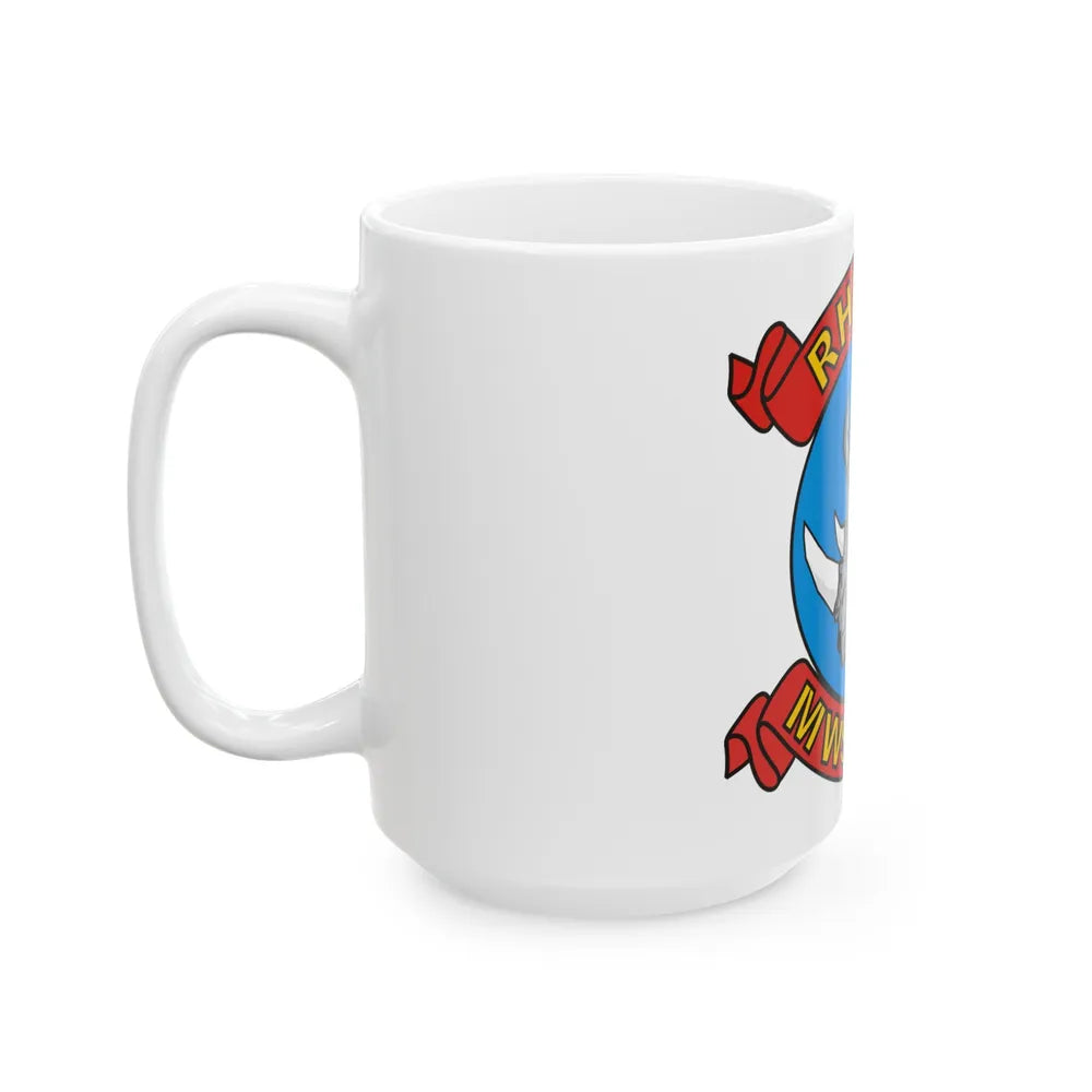 MWSS 374 Rhinos (USMC) White Coffee Mug-Go Mug Yourself