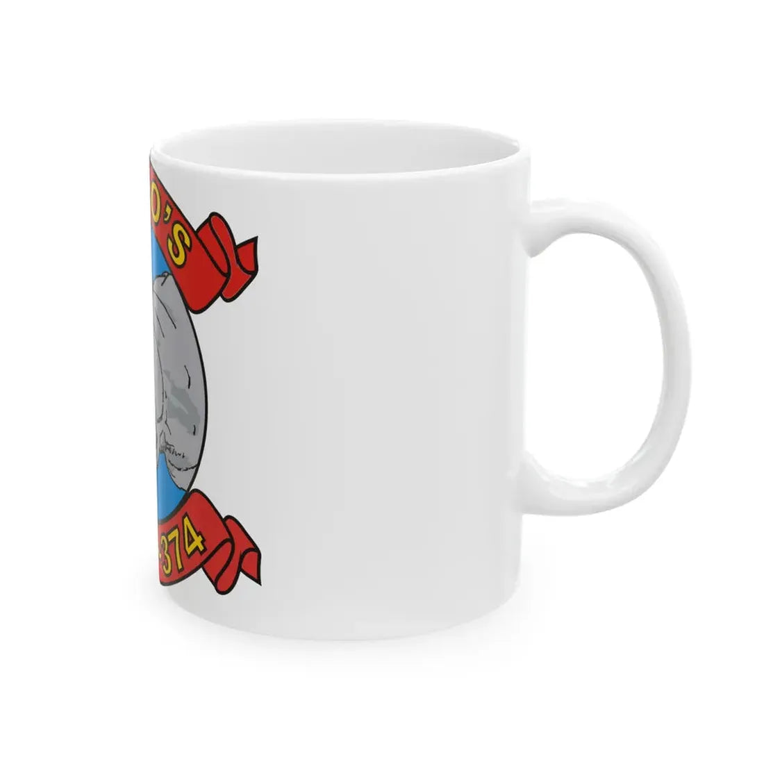 MWSS 374 Rhinos (USMC) White Coffee Mug - Go Mug Yourself