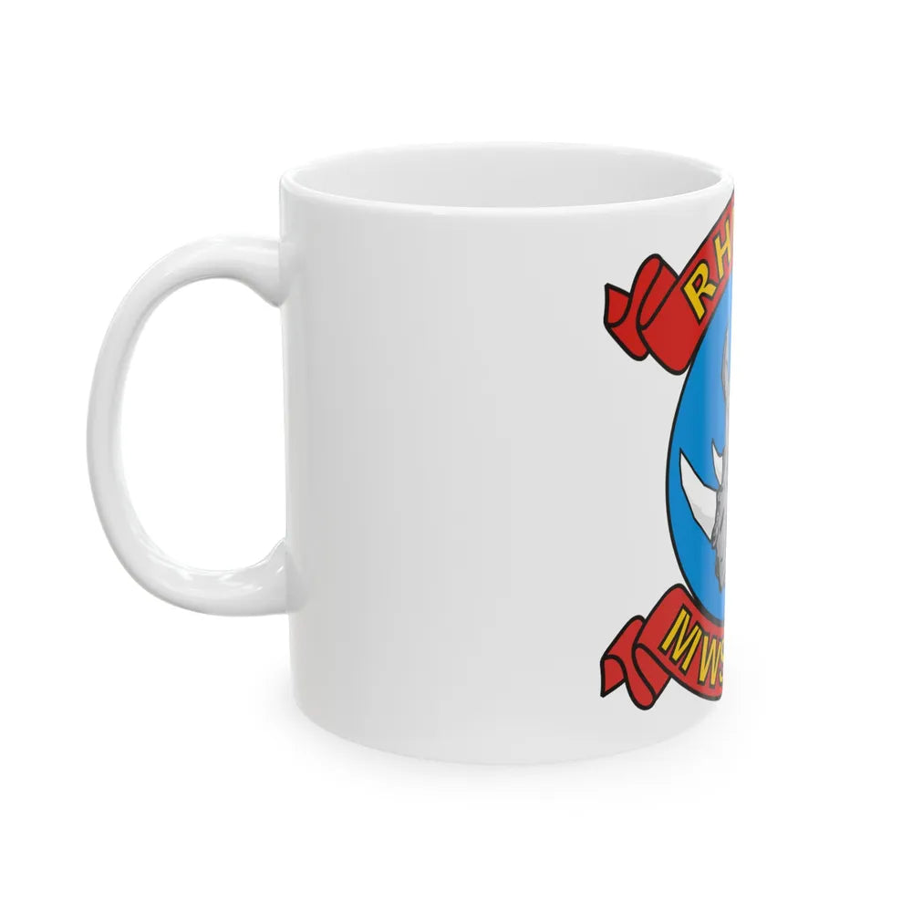 MWSS 374 Rhinos (USMC) White Coffee Mug-Go Mug Yourself