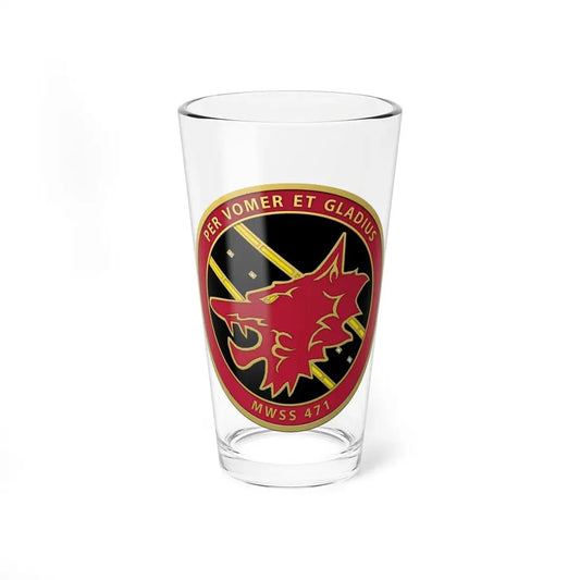 MWSS 471 (USMC) Pint Glass 16oz 16oz - Go Mug Yourself