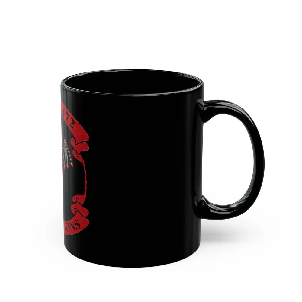 MWSS 472 AGS Dragons (USMC) Black Coffee Mug-Go Mug Yourself