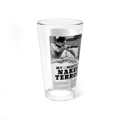 My 9 Nights Of Naked Terror, Man's Daring, November 1962 (Magazine Illustration) Pint Glass 16oz - Go Mug Yourself