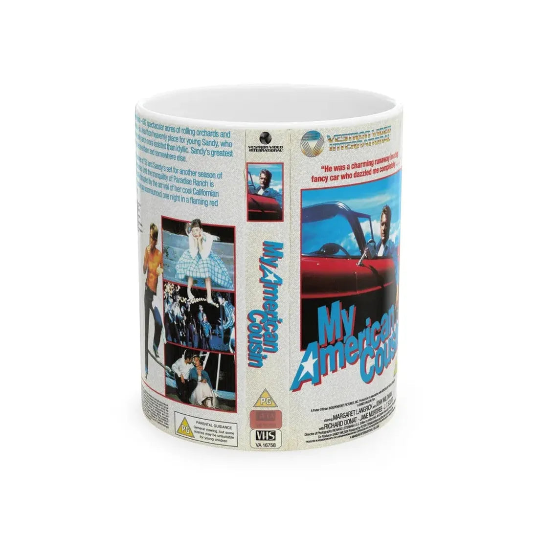 MY AMERICAN COUSIN (VHS COVER) - White Coffee Mug 11oz - Go Mug Yourself