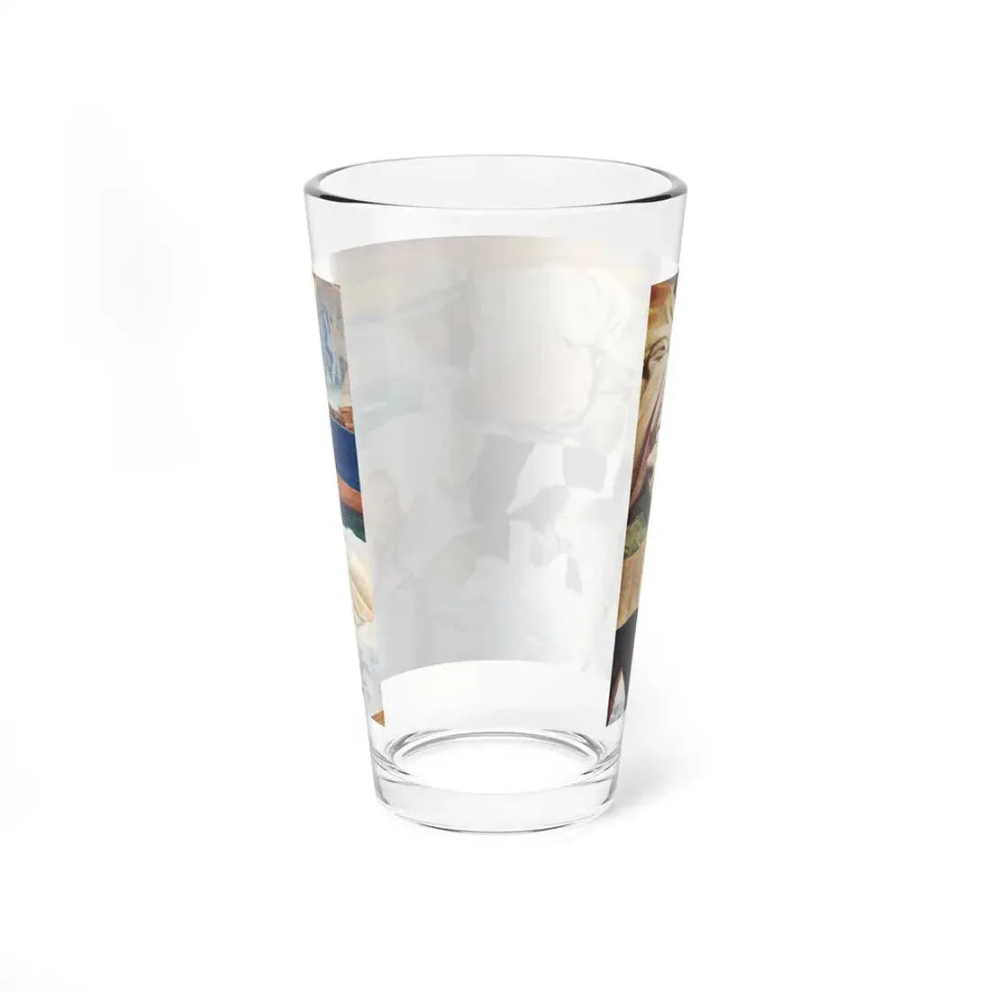 My Antarctic Honeymoon by Jennie Darlington, Woman's Own, 1957 (Magazine Illustration) Pint Glass 16oz - Go Mug Yourself