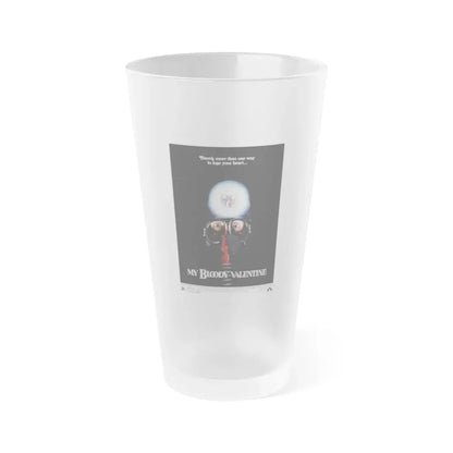 MY BLOODY VALENTINE 1981 Movie Poster - Frosted Pint Glass 16oz 16oz Frosted - Go Mug Yourself