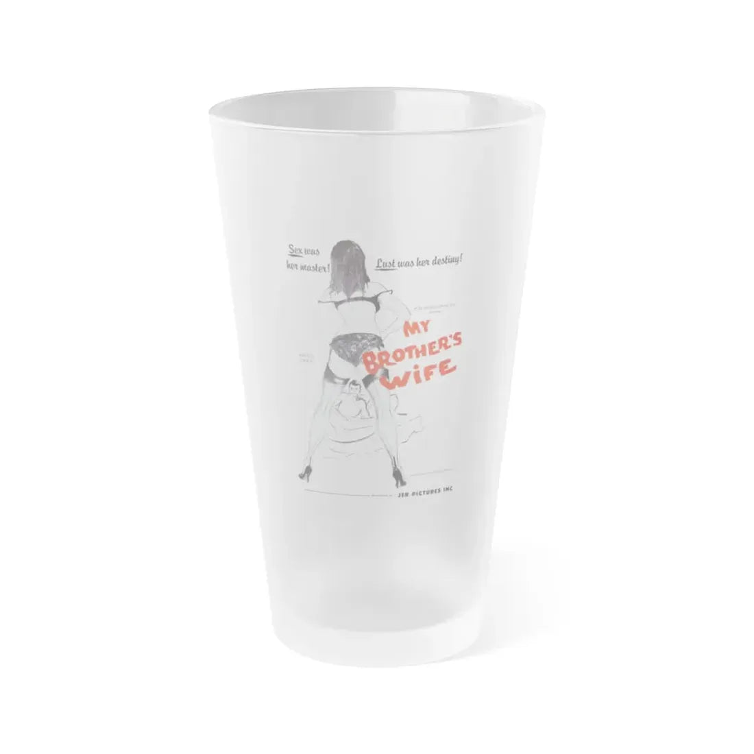 MY BROTHER'S WIFE 1966 Movie Poster - Frosted Pint Glass 16oz 16oz Frosted - Go Mug Yourself