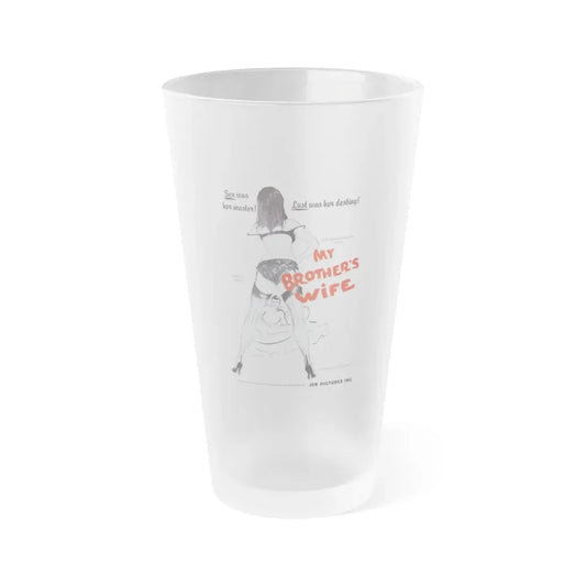 MY BROTHER'S WIFE 1966 Movie Poster - Frosted Pint Glass 16oz 16oz Frosted - Go Mug Yourself
