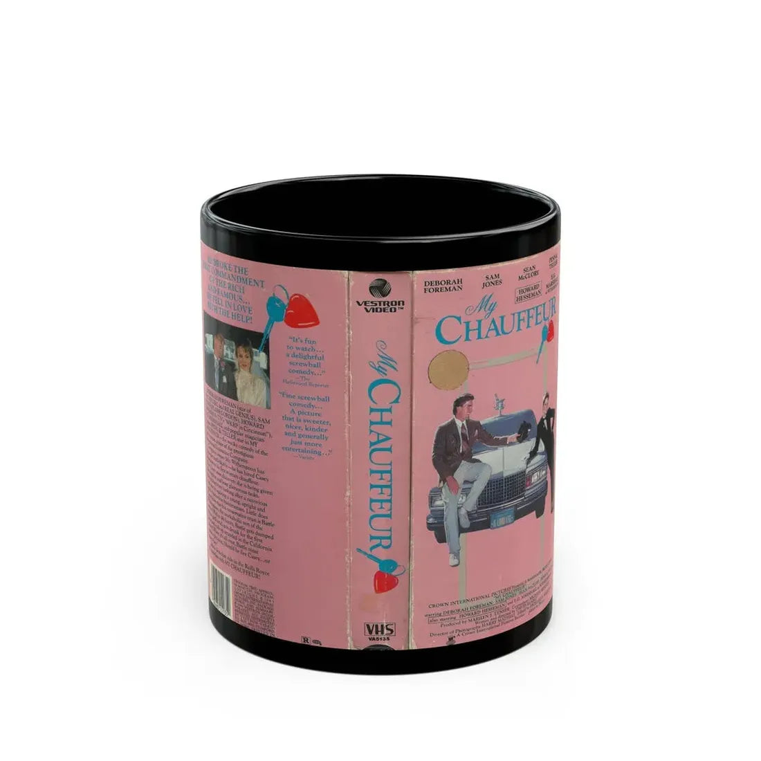 MY CHAUFFEUR VESTRON VIDEO (VHS COVER) - Black Coffee Mug 11oz - Go Mug Yourself