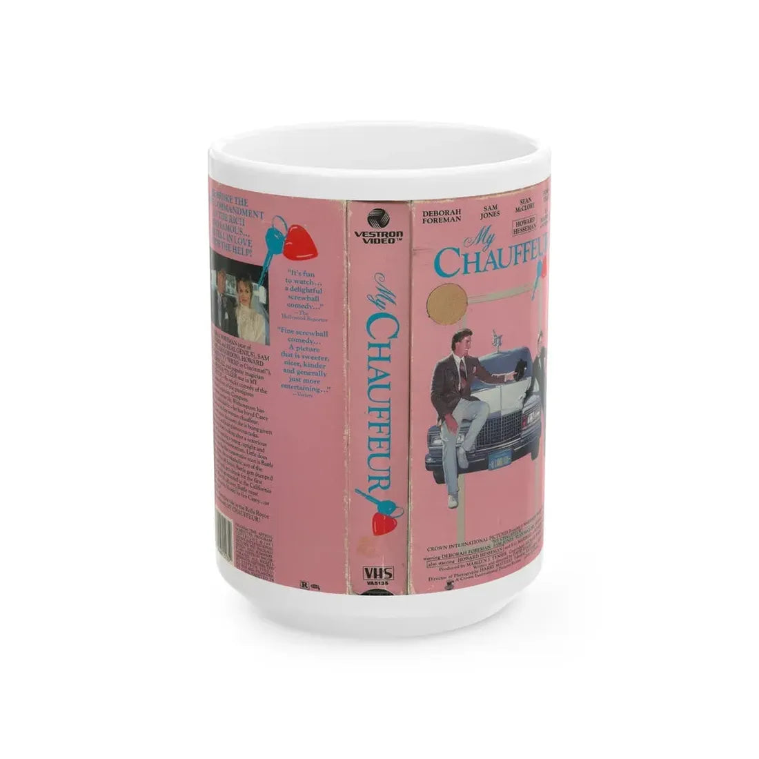 MY CHAUFFEUR VESTRON VIDEO (VHS COVER) - White Coffee Mug 15oz - Go Mug Yourself
