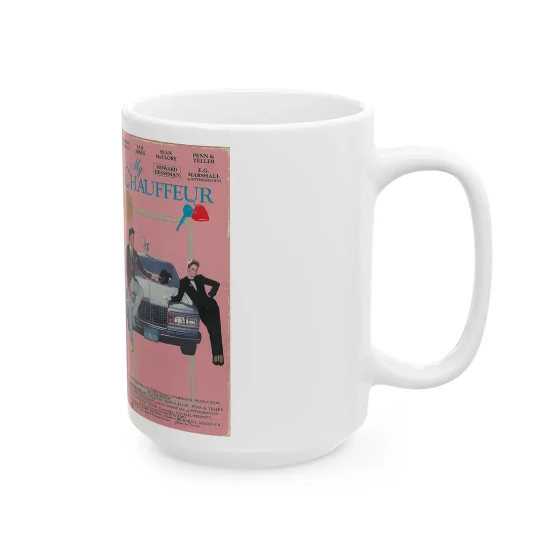 MY CHAUFFEUR VESTRON VIDEO (VHS COVER) - White Coffee Mug - Go Mug Yourself