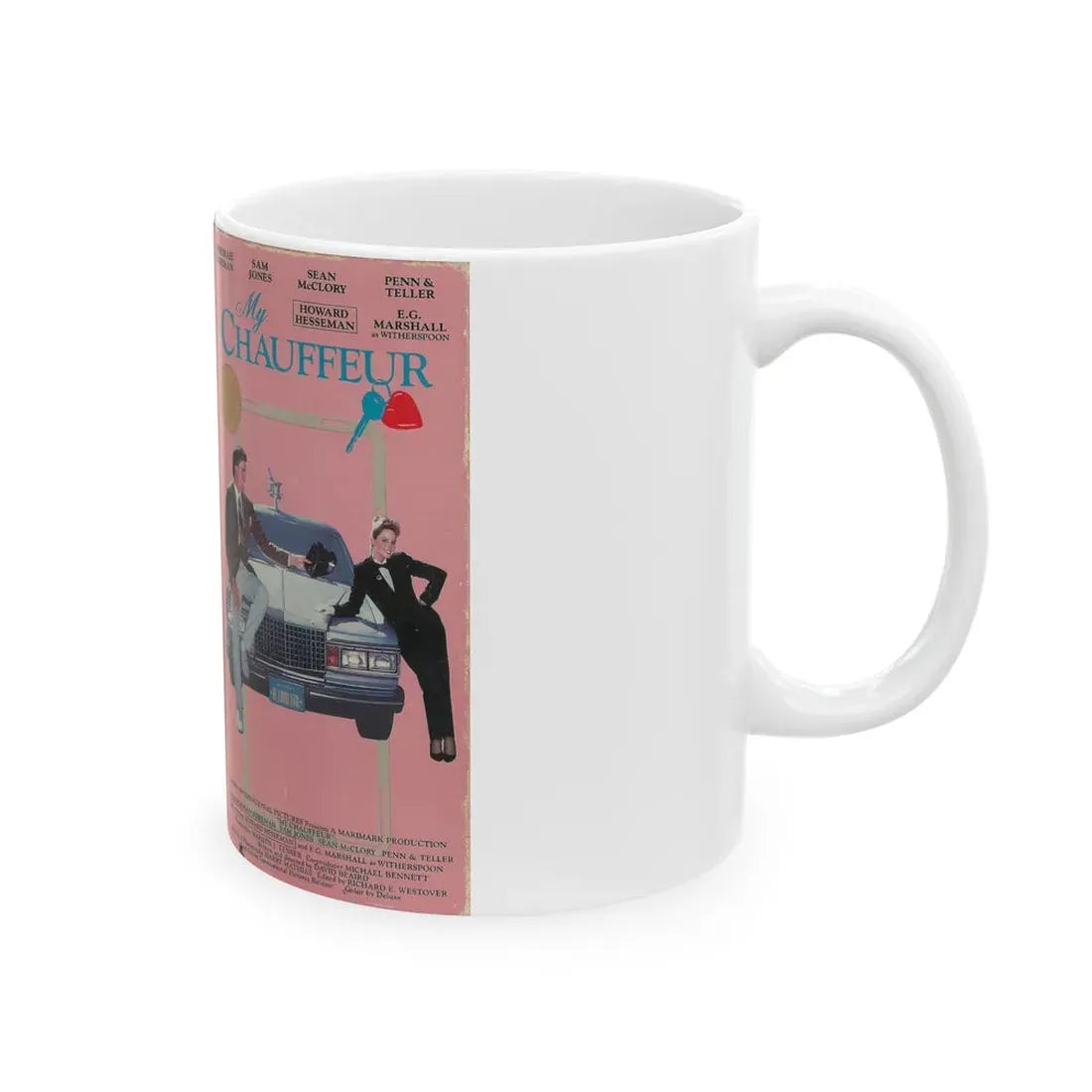 MY CHAUFFEUR VESTRON VIDEO (VHS COVER) - White Coffee Mug - Go Mug Yourself