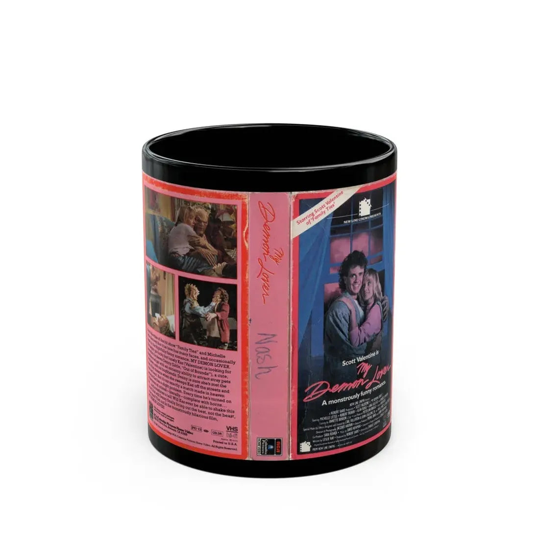 MY DEMON LOVER (VHS COVER) - Black Coffee Mug 11oz - Go Mug Yourself