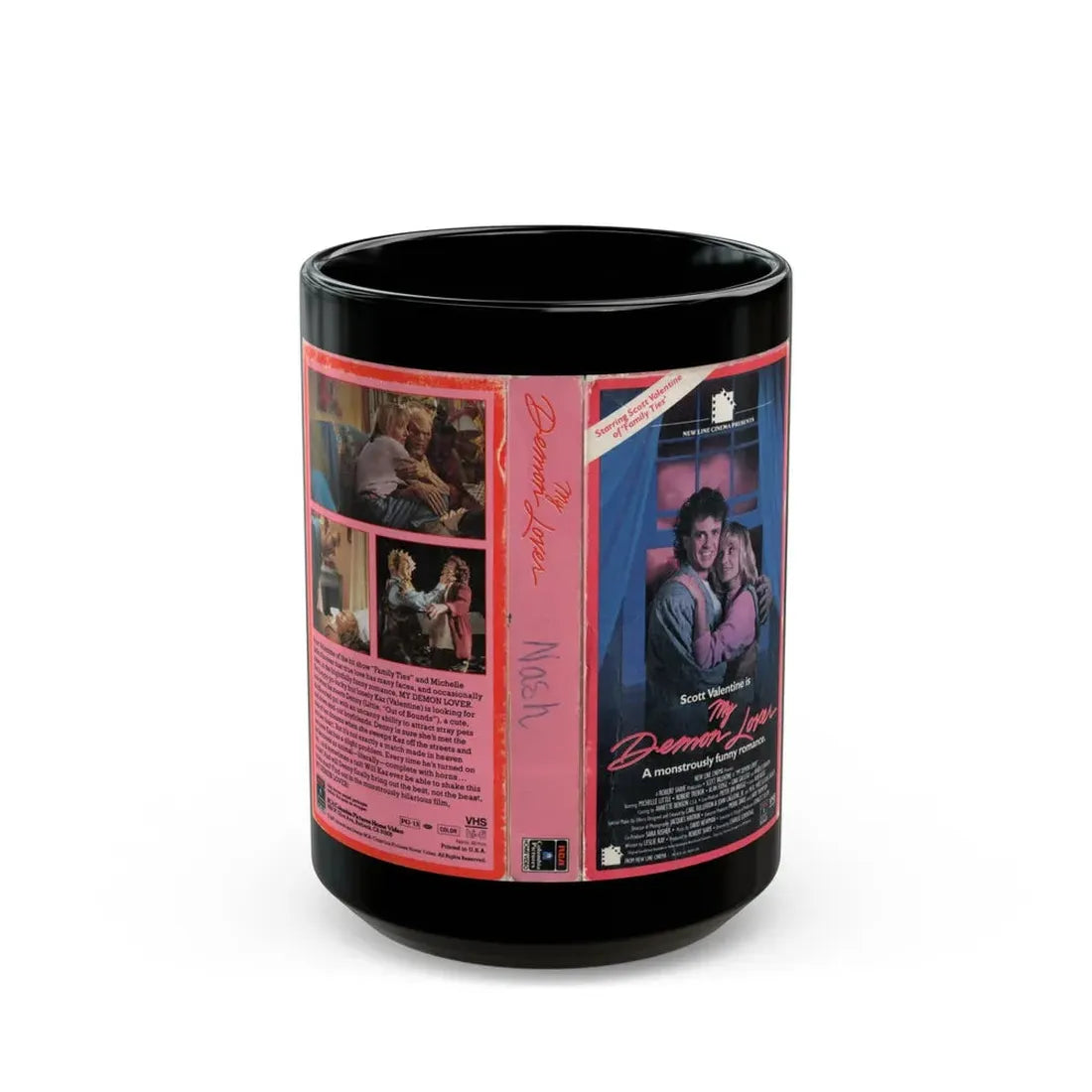 MY DEMON LOVER (VHS COVER) - Black Coffee Mug 15oz - Go Mug Yourself