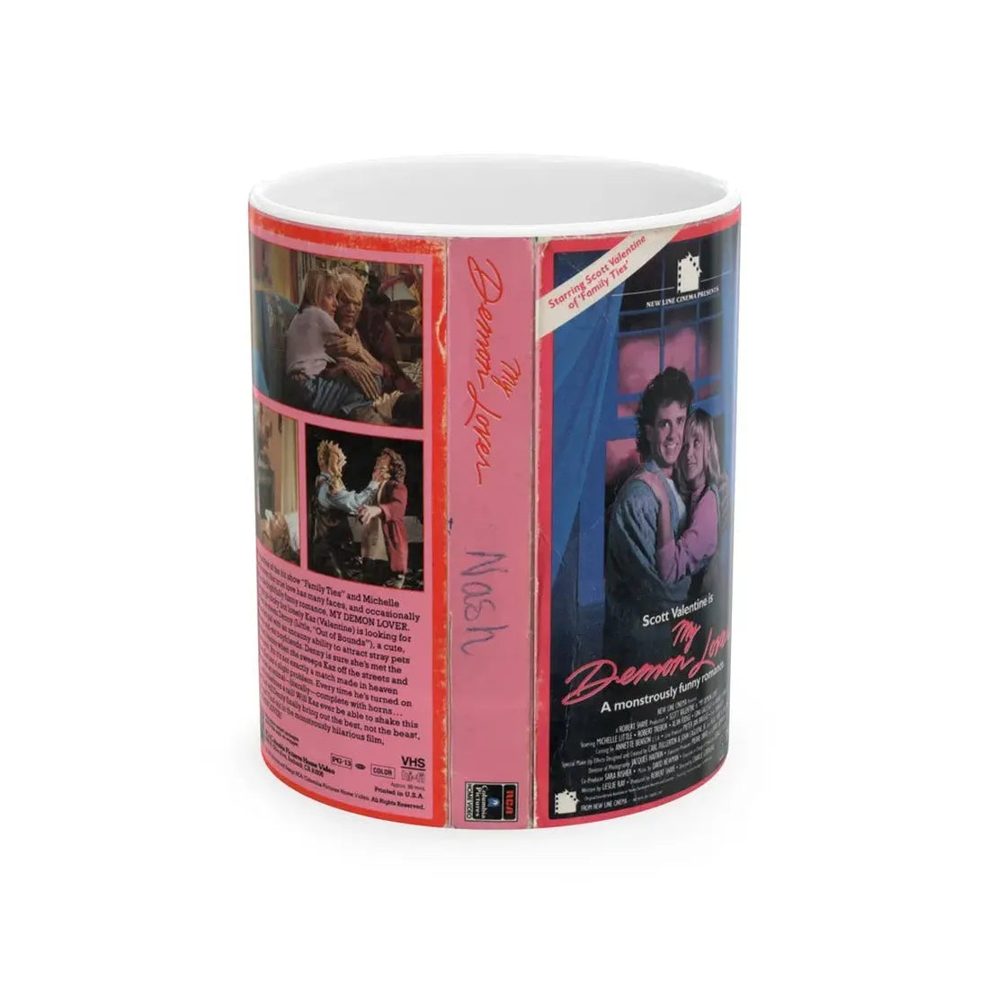 MY DEMON LOVER (VHS COVER) - White Coffee Mug 11oz - Go Mug Yourself