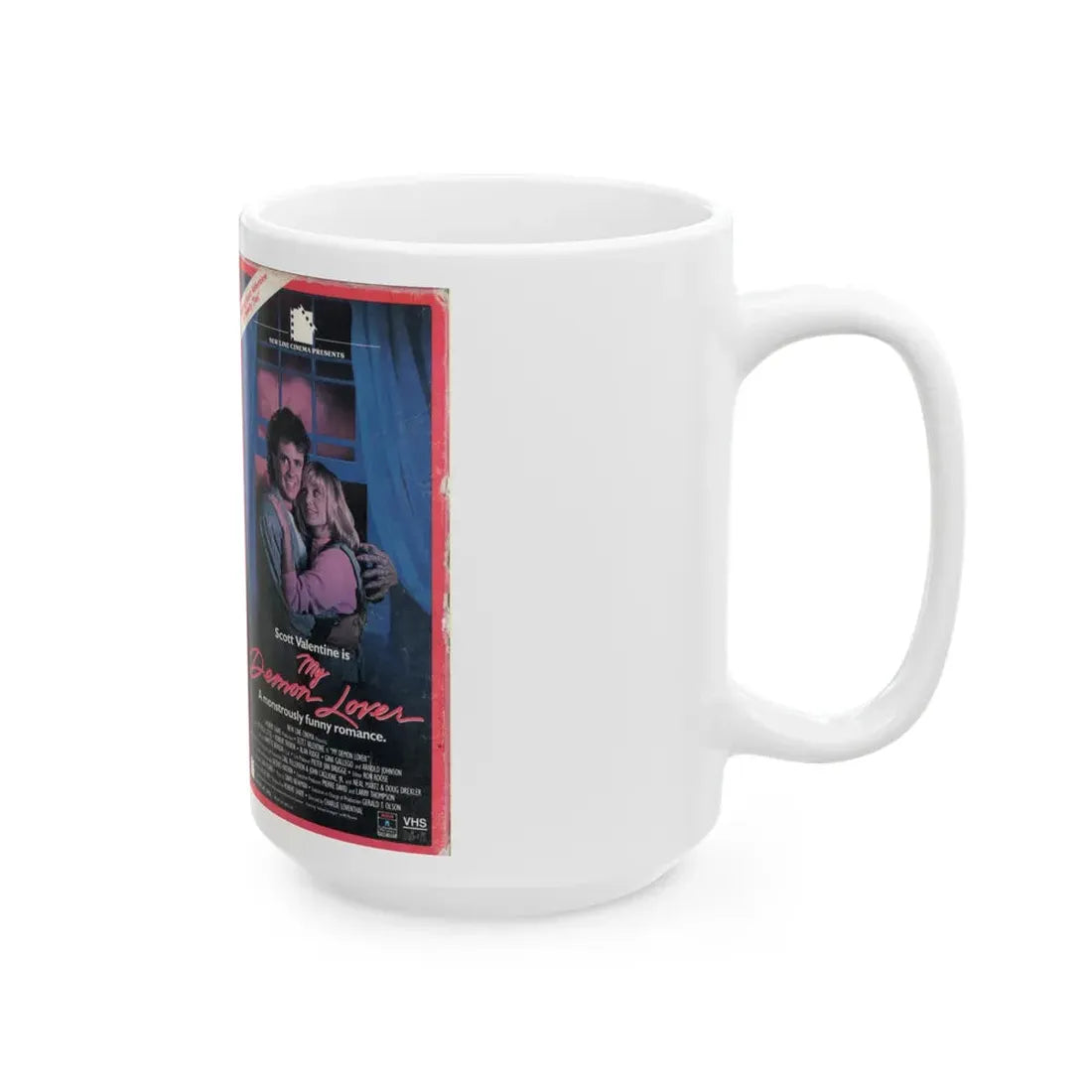 MY DEMON LOVER (VHS COVER) - White Coffee Mug - Go Mug Yourself