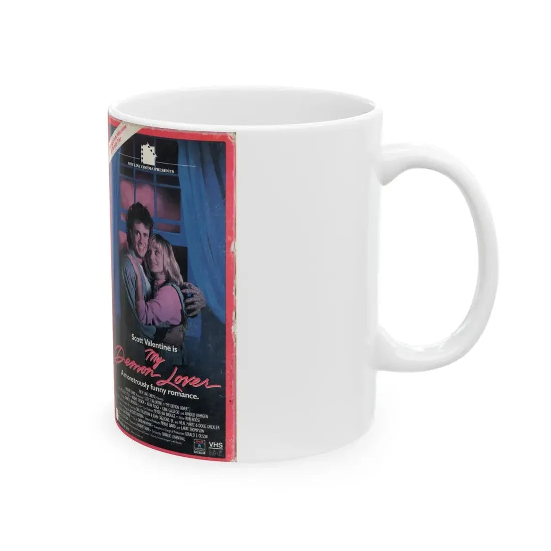 MY DEMON LOVER (VHS COVER) - White Coffee Mug - Go Mug Yourself