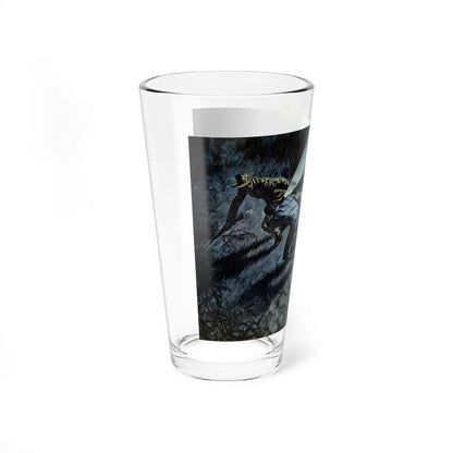 My Leopard Had Two Lives, Cavalier magazine, February 1957 (Magazine Illustration) Pint Glass 16oz-Go Mug Yourself