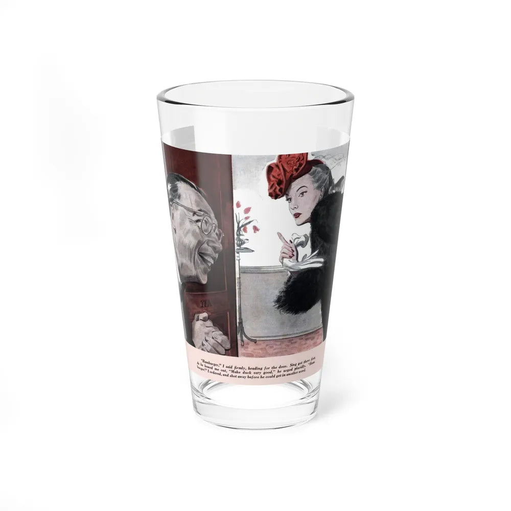 My Man, Sing (1), Redbook, March 1943 (Magazine Illustration) Pint Glass 16oz-16oz-Go Mug Yourself