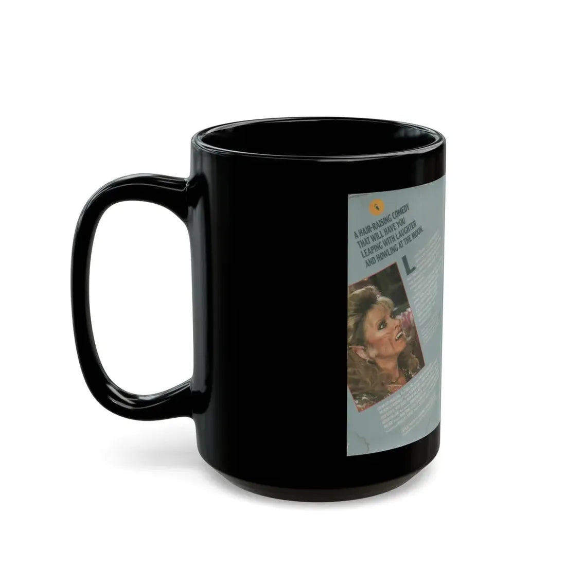 MY MOMS A WEREWOLF (VHS COVER) - Black Coffee Mug - Go Mug Yourself