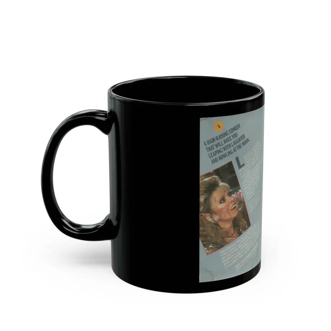 MY MOMS A WEREWOLF (VHS COVER) - Black Coffee Mug - Go Mug Yourself
