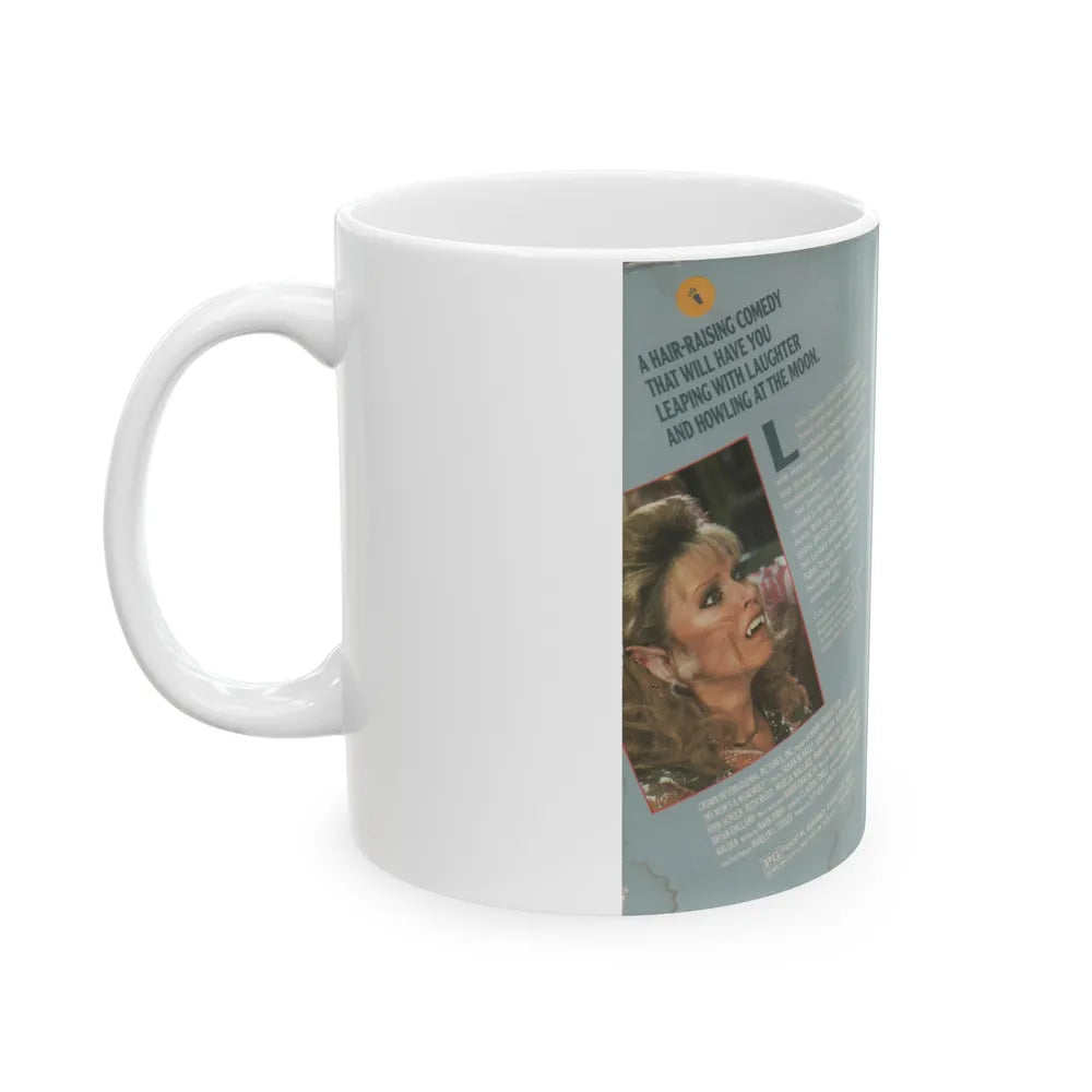 MY MOMS A WEREWOLF (VHS COVER) - White Coffee Mug-Go Mug Yourself