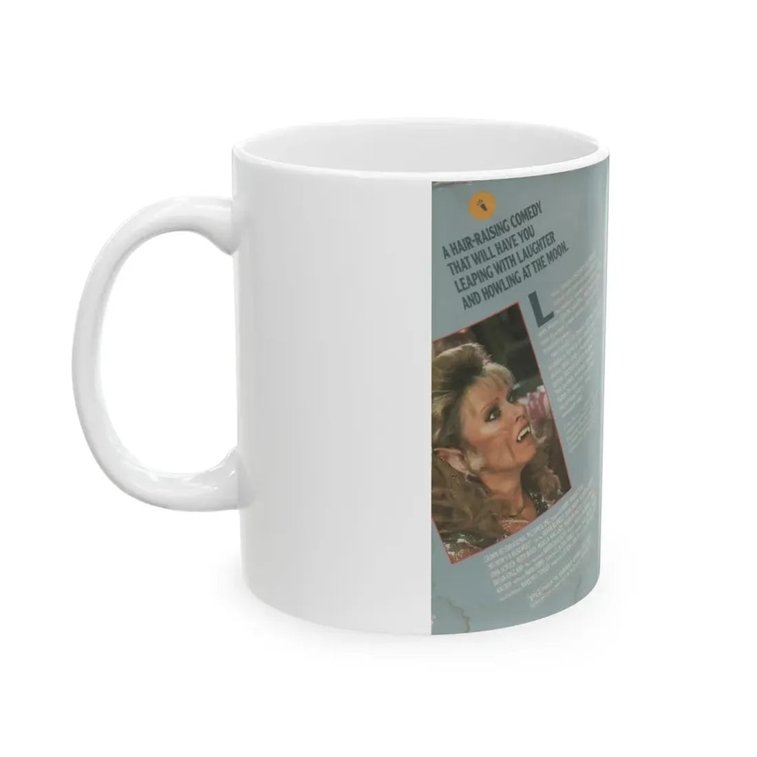 MY MOMS A WEREWOLF (VHS COVER) - White Coffee Mug - Go Mug Yourself
