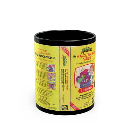 MY PET MONSTER A GOLDEN BOOK VIDEO (VHS COVER) - Black Coffee Mug 11oz - Go Mug Yourself