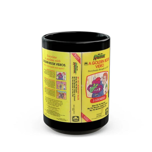 MY PET MONSTER A GOLDEN BOOK VIDEO (VHS COVER) - Black Coffee Mug 15oz - Go Mug Yourself