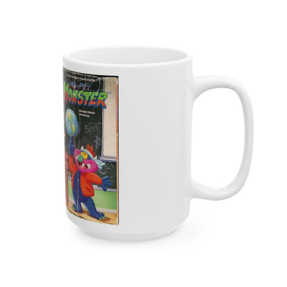 MY PET MONSTER CARTOON VOLUME 9 MONSTER MAKES THE GRADE (VHS COVER) - White Coffee Mug-Go Mug Yourself