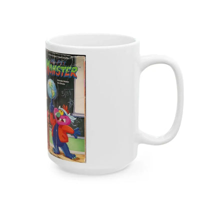 MY PET MONSTER CARTOON VOLUME 9 MONSTER MAKES THE GRADE (VHS COVER) - White Coffee Mug - Go Mug Yourself
