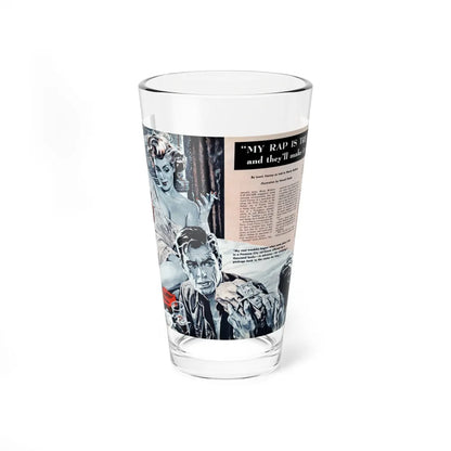 My Rap is Treason, Cavalcade magazine, September 1959 (Magazine Illustration) Pint Glass 16oz-16oz-Go Mug Yourself