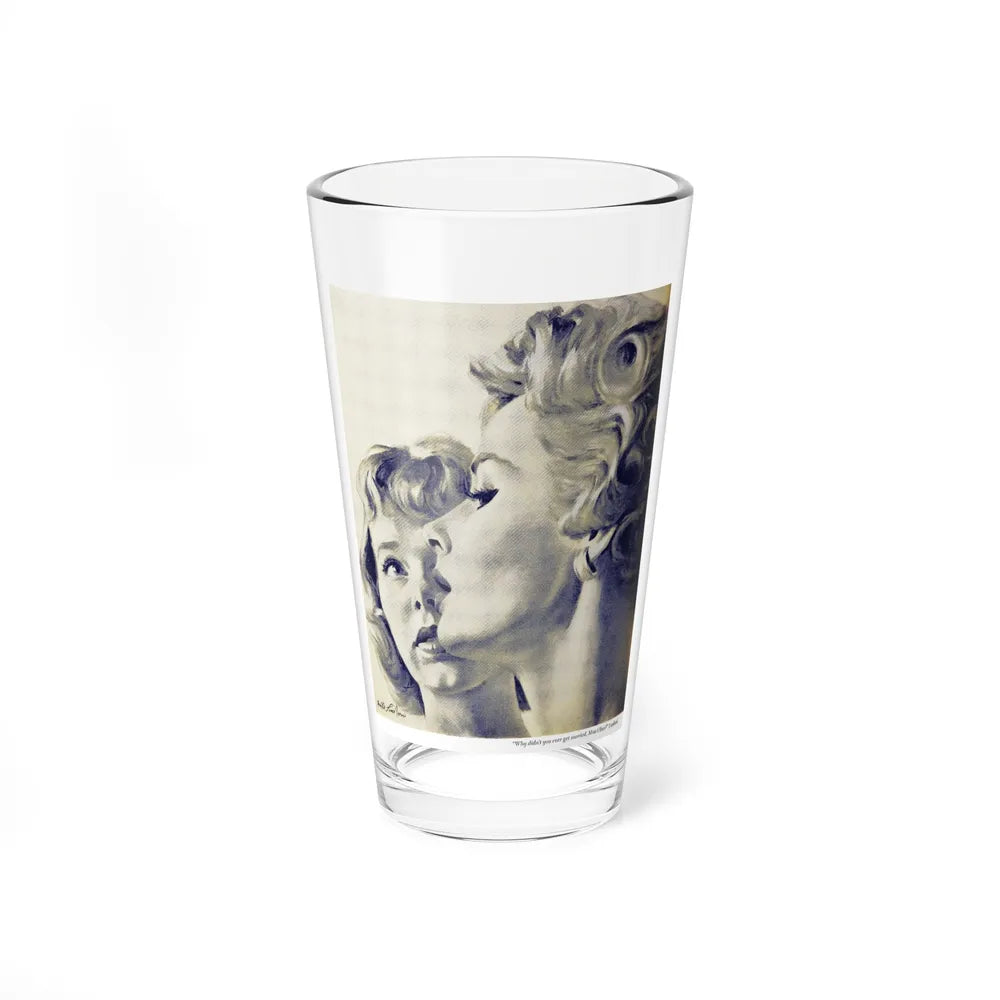 My Rival and I, Woman's Day, October 1956 (Magazine Illustration) Pint Glass 16oz-16oz-Go Mug Yourself