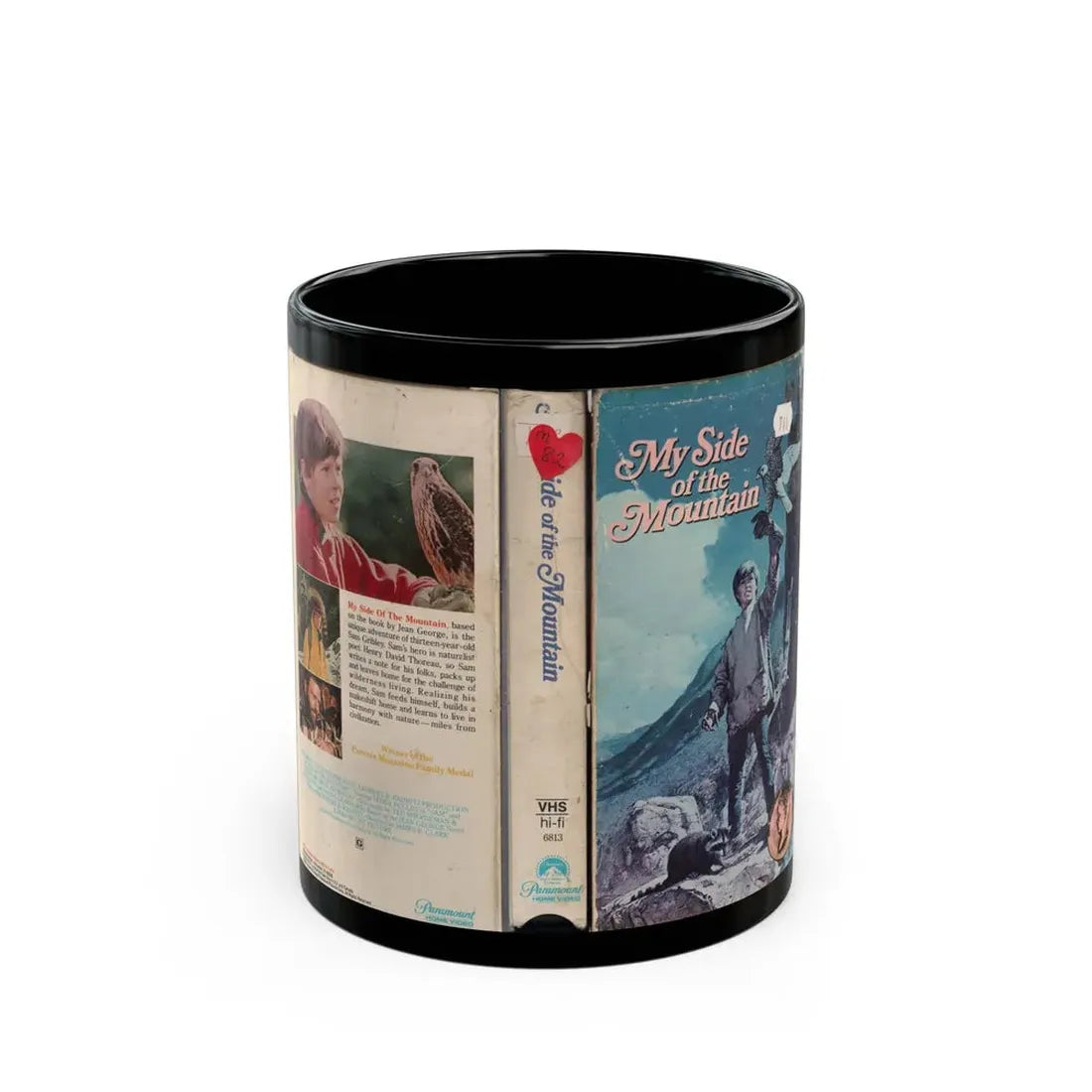MY SIDE OF THE MOUNTAIN (VHS COVER) - Black Coffee Mug 11oz - Go Mug Yourself