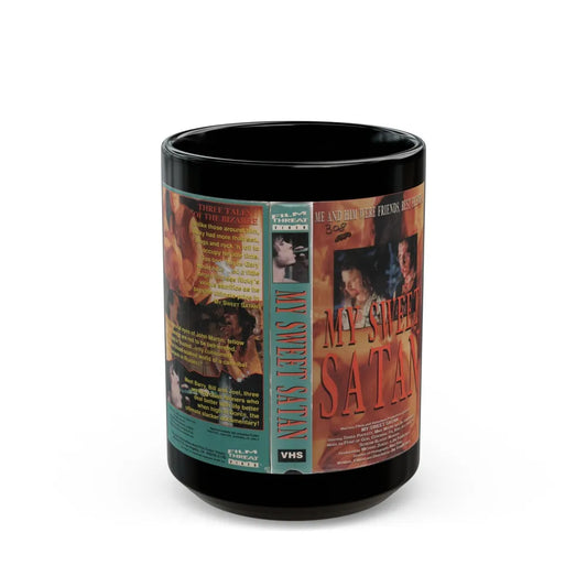 MY SWEET SATAN (VHS COVER) - Black Coffee Mug-15oz-Go Mug Yourself