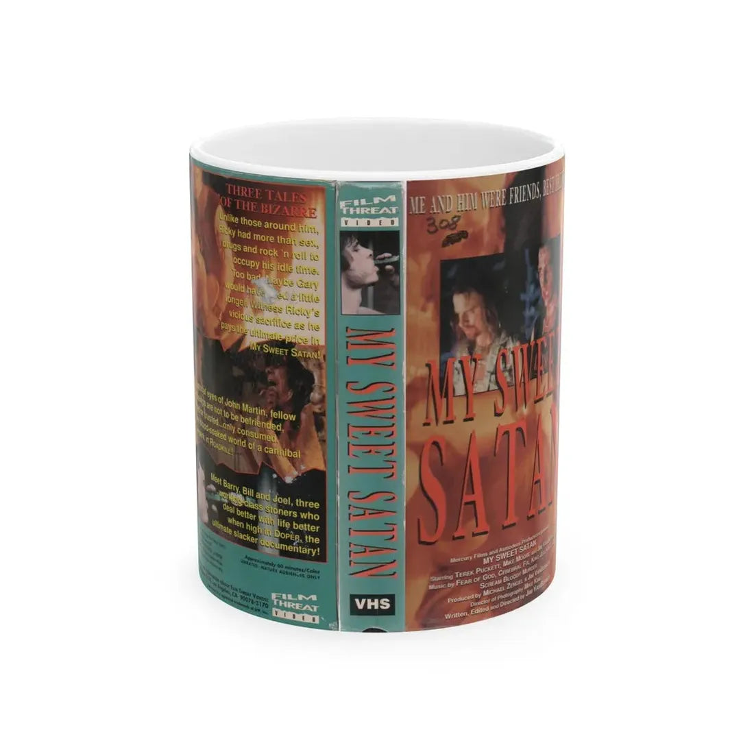 MY SWEET SATAN (VHS COVER) - White Coffee Mug 11oz - Go Mug Yourself