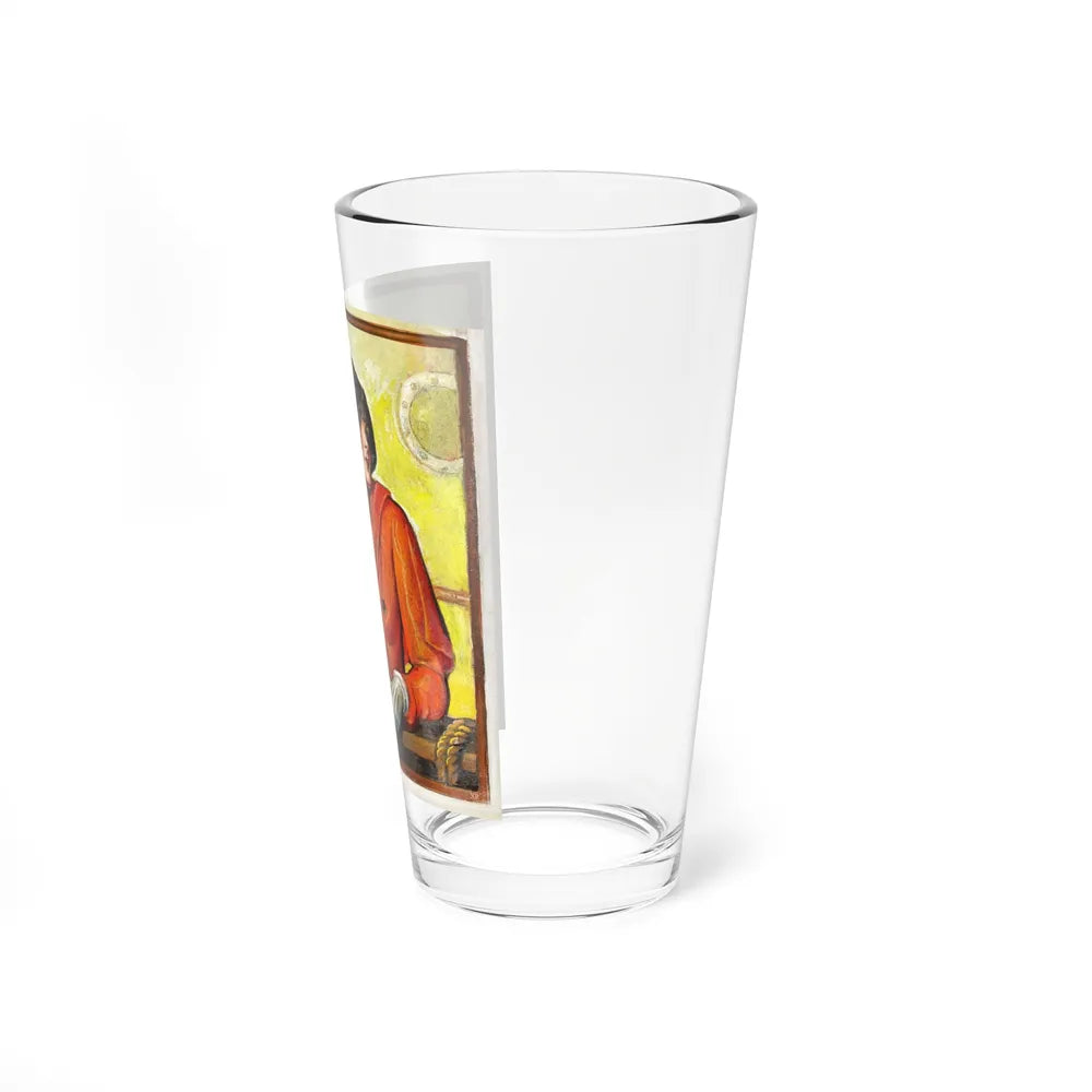 My Trip Abroad (Magazine Illustration) Pint Glass 16oz-Go Mug Yourself