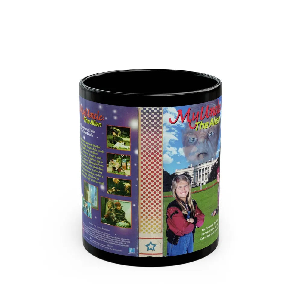 MY UNCLE THE ALIEN (VHS COVER) - Black Coffee Mug-11oz-Go Mug Yourself