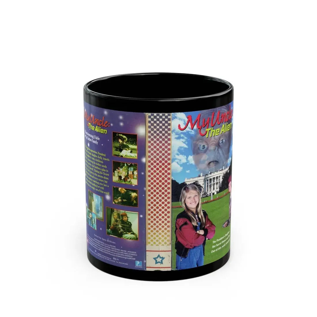 MY UNCLE THE ALIEN (VHS COVER) - Black Coffee Mug 11oz - Go Mug Yourself
