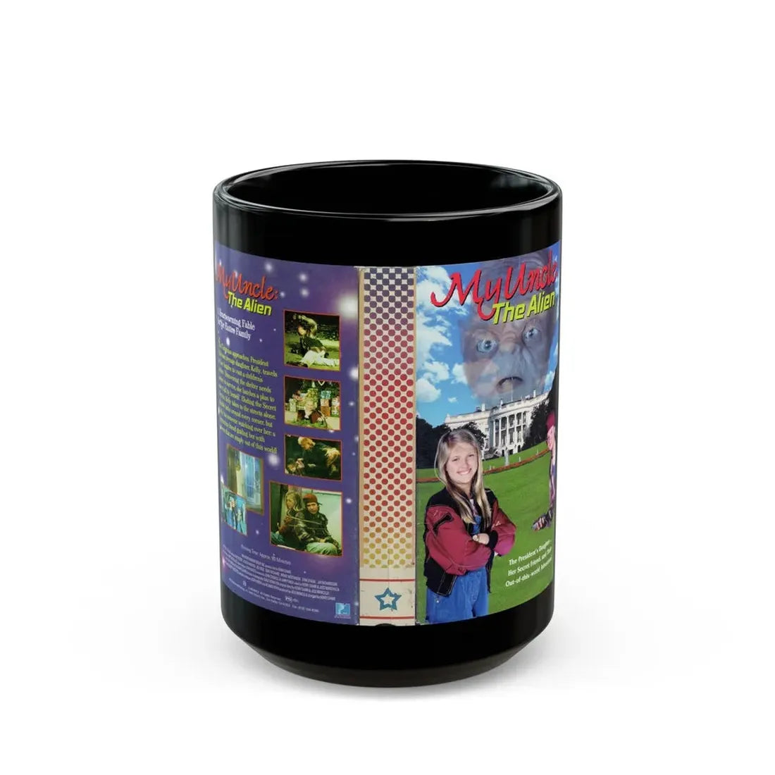 MY UNCLE THE ALIEN (VHS COVER) - Black Coffee Mug 15oz - Go Mug Yourself