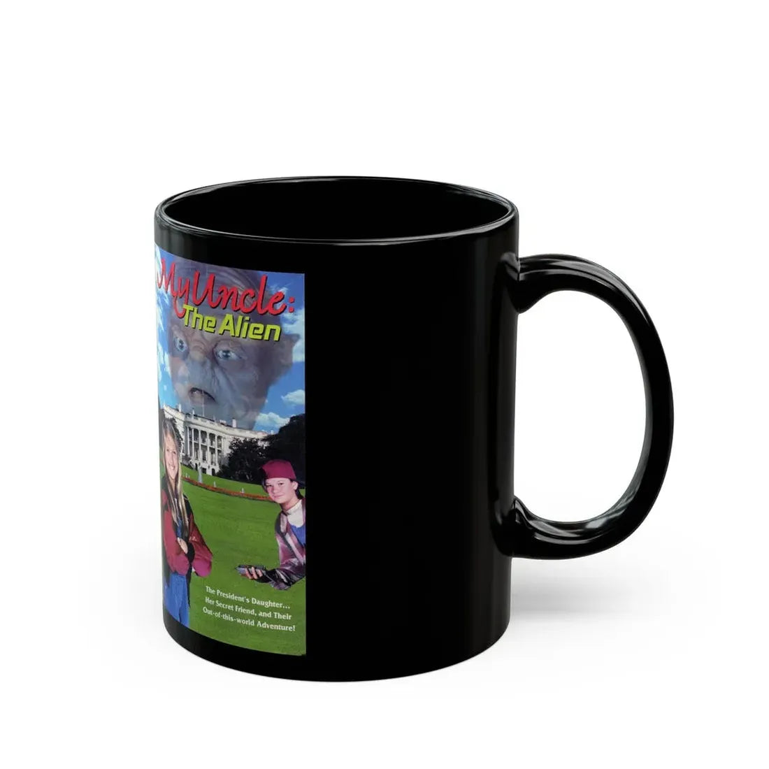 MY UNCLE THE ALIEN (VHS COVER) - Black Coffee Mug - Go Mug Yourself