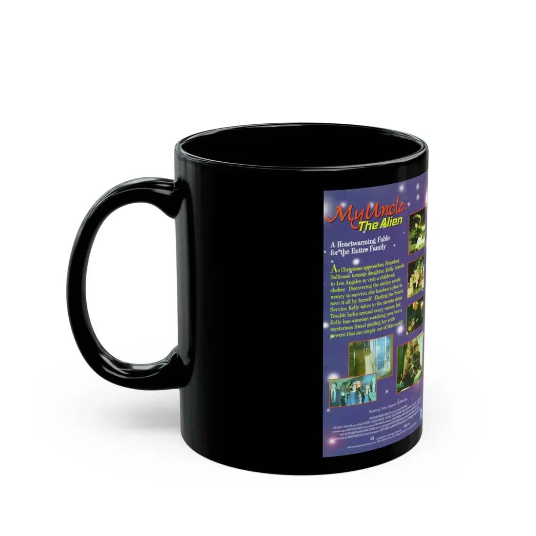 MY UNCLE THE ALIEN (VHS COVER) - Black Coffee Mug - Go Mug Yourself