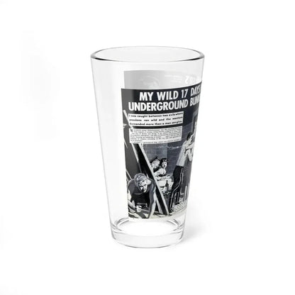 My Wild 17 Days In Hitler's Underground Bunker Of Lust, Men Today, Jan 1974 (Magazine Illustration) Pint Glass 16oz - Go Mug Yourself