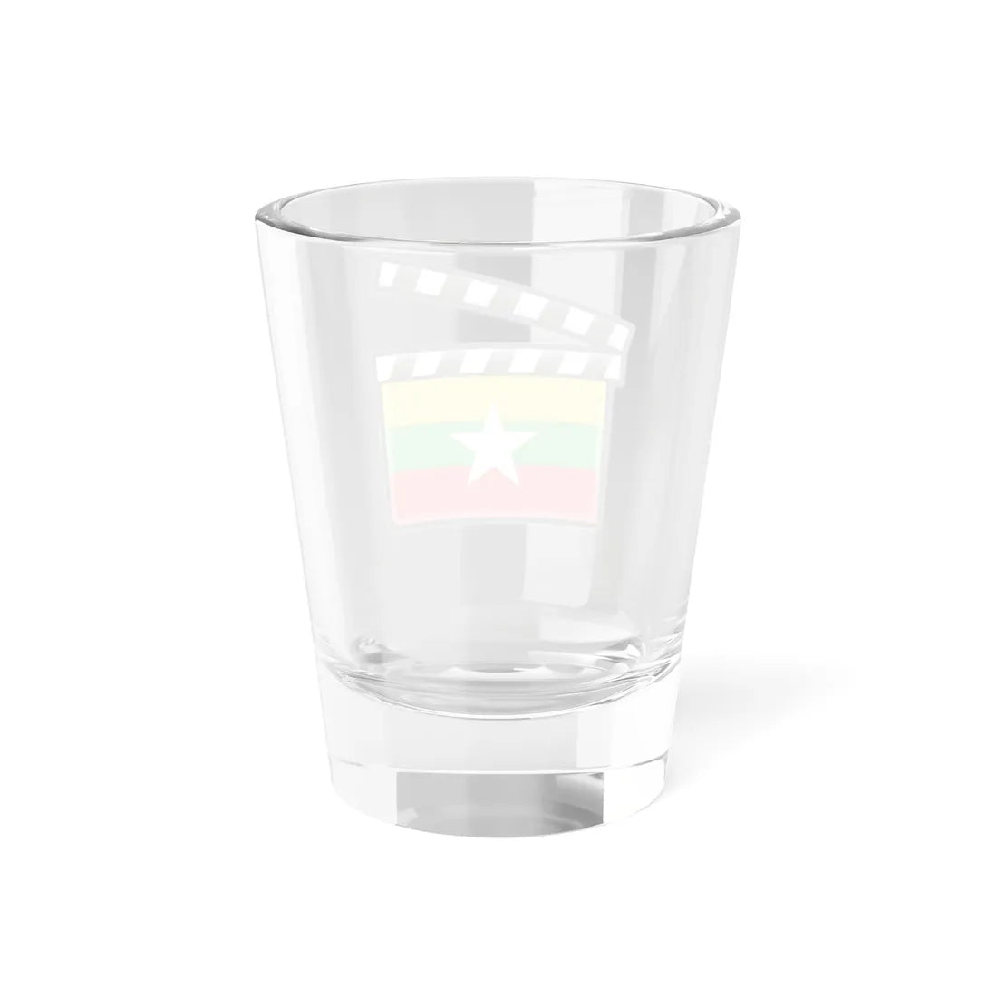 Myanmar film clapperboard (Myanmar) Shot Glass 1.5oz - Go Mug Yourself