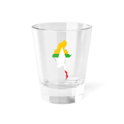 Myanmar-Flagmap (Myanmar) Shot Glass 1.5oz 1.5oz - Go Mug Yourself