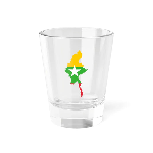 Myanmar Map Flag (Myanmar) Shot Glass 1.5oz 1.5oz - Go Mug Yourself